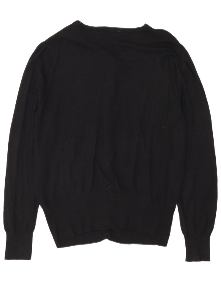 Marks & Spencer Womens Cardigan Sweater UK 16 Large Black