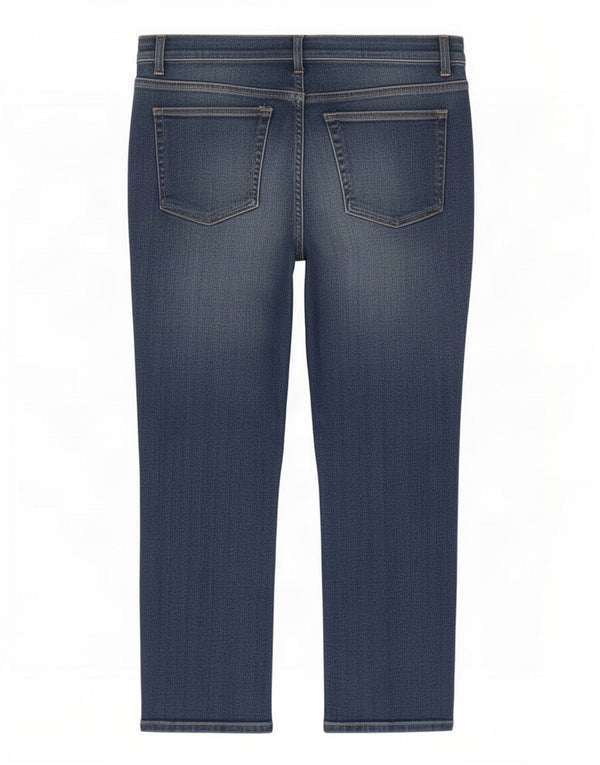 Tommy Hilfiger Damen-Cropped-Jeans US 12 Large W34 L25 Blaue Baumwolle