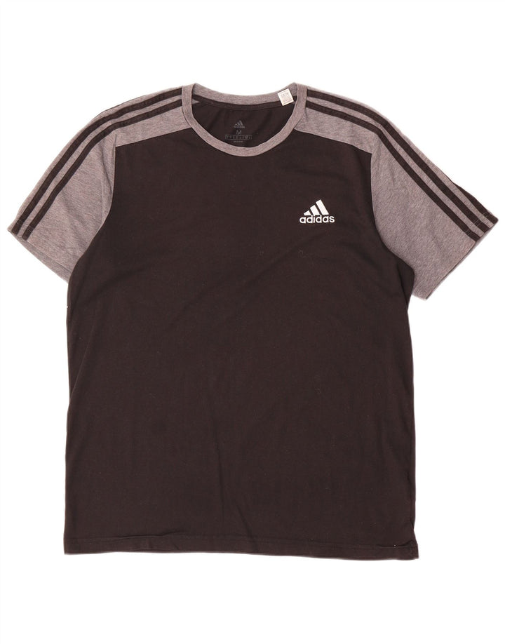 Adidas Męska koszulka Top Medium Black Colorblock Poliester