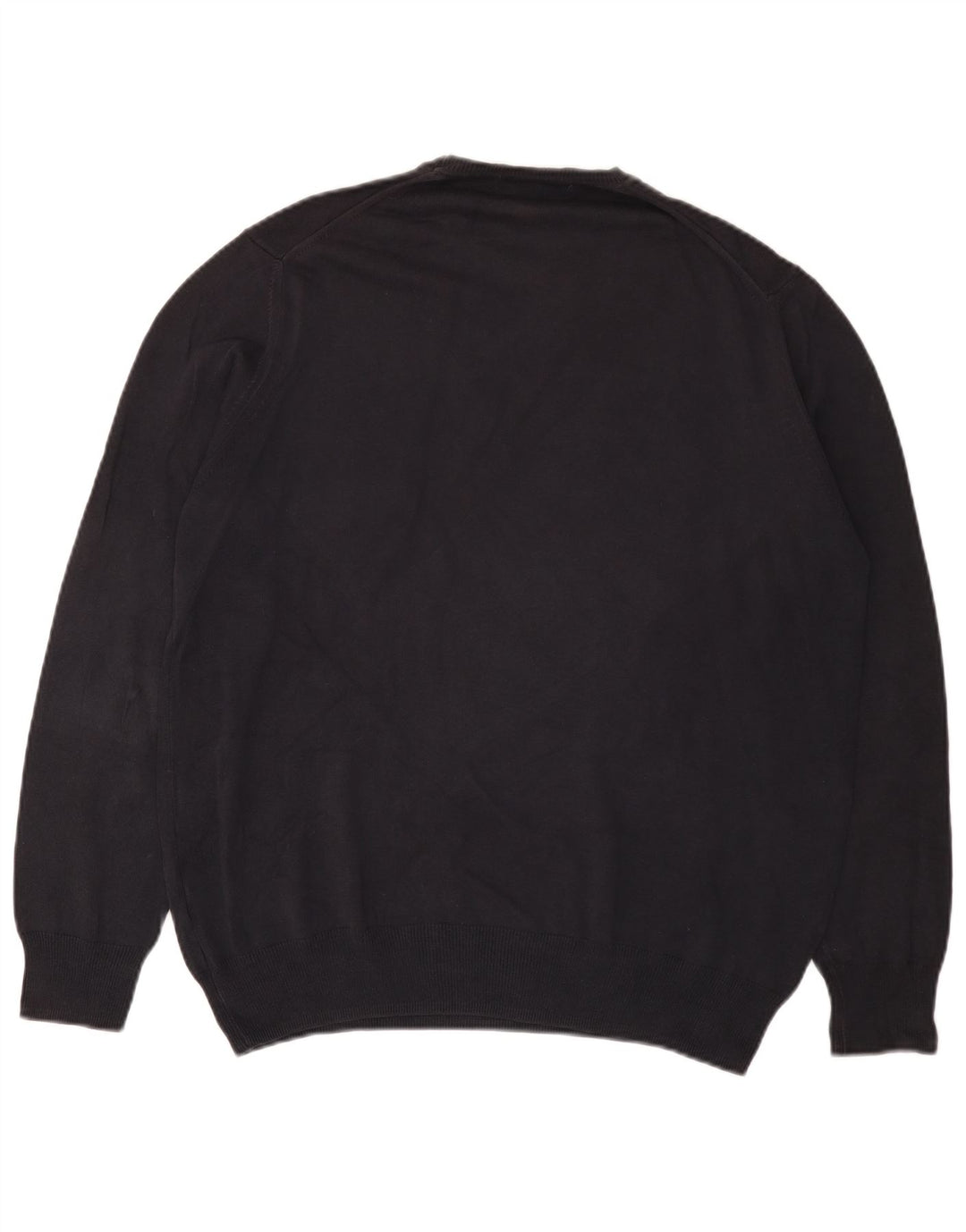 Zara Mens Crew Neck Jumper Sweater XL Black