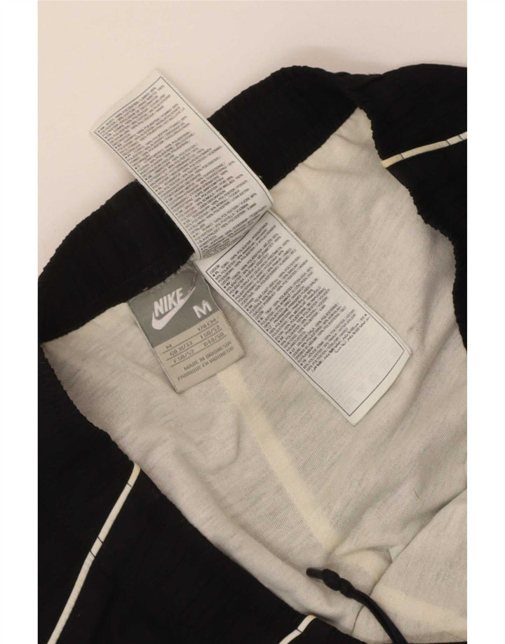 Nike Mens Graphic Tracksuit Trousers Joggers Medium Black Polyester