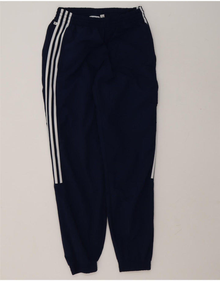 Adidas Mens Tracksuit Trousers Joggers Small  Navy Blue Polyester