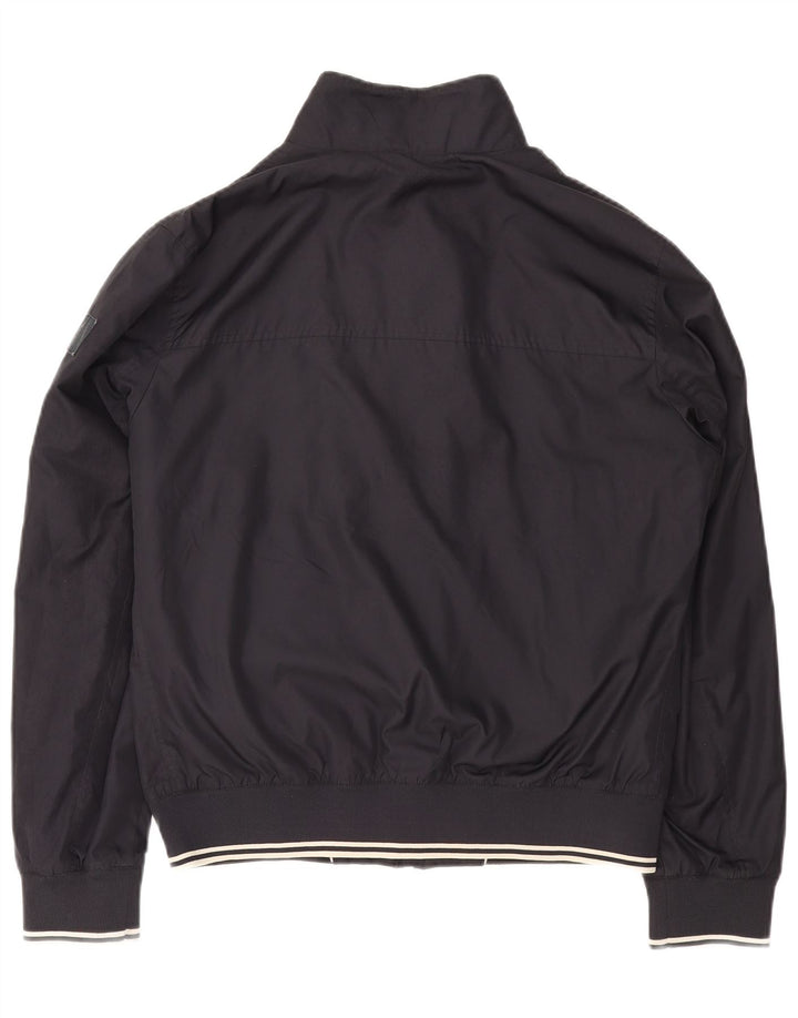 Marina Yachting Mens Bomber Jacket IT 52 XL Navy Blue Polyester