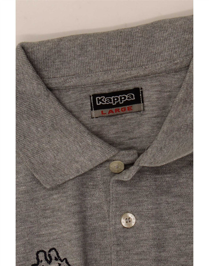 Kappa Mens Polo Shirt Large Grey