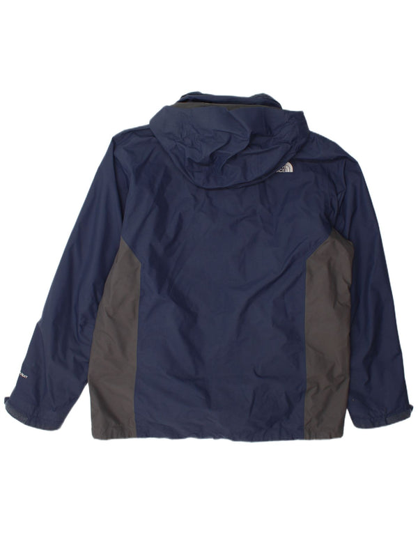 The North Face Herre Hooded Windbreaker Jacket UK 42 XL Blue Colourblock