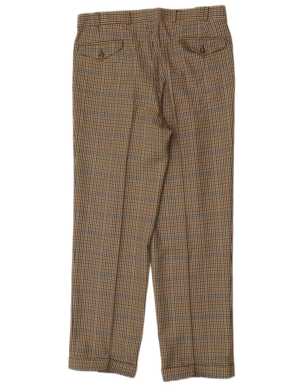 WESTBURY Pegged jakkesæt bukser til mænd IT 50 Large W35 L32 Brown Houndstooth