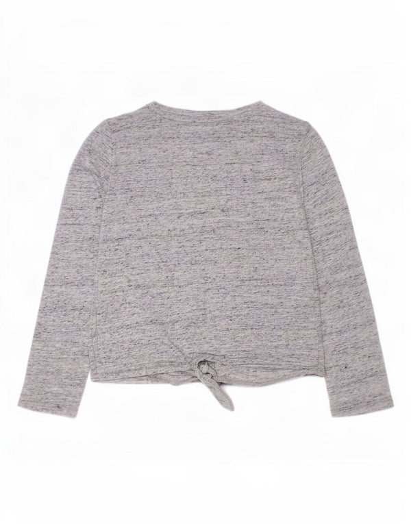 Tommy Hilfiger Top grafico per ragazze manica lunga 4-5 anni XS grigio chiazzato