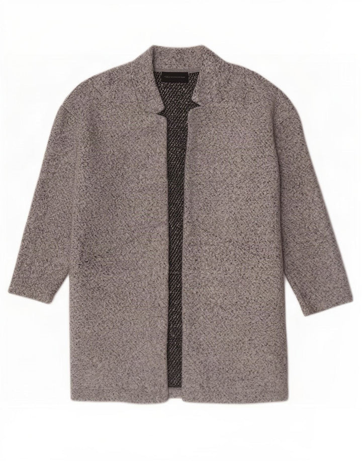 Marks & Spencer Abrigo abierto para mujer UK 42 Poliéster gris medio
