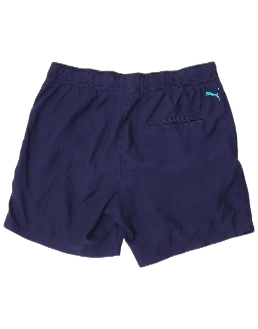 Pantaloncini sportivi grafici da uomo Puma Large in poliestere blu navy
