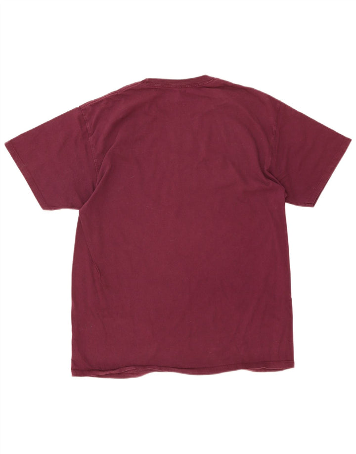 Champion Mens T-Shirt Top Large Burgundy