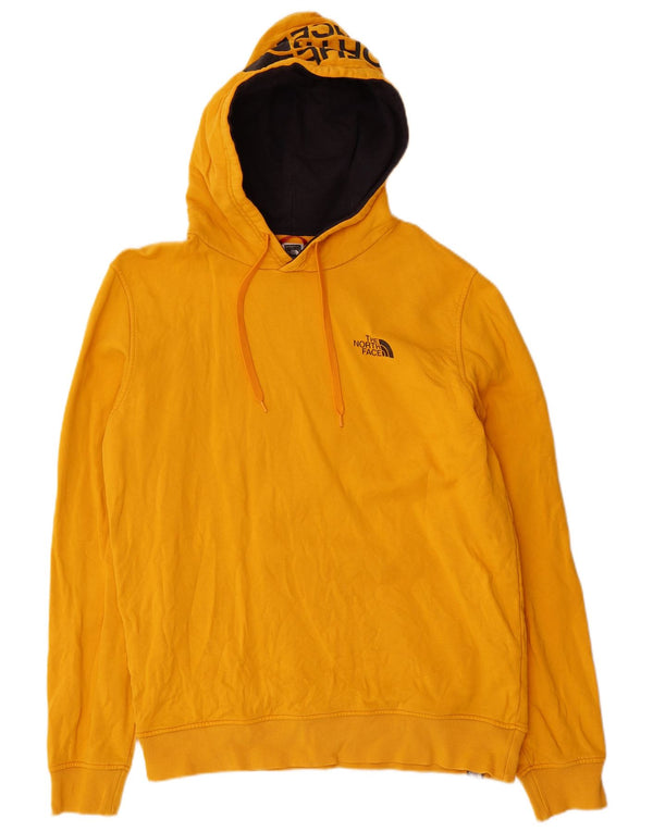 The North Face Jersey con capucha gráfica para hombre, talla grande, algodón amarillo