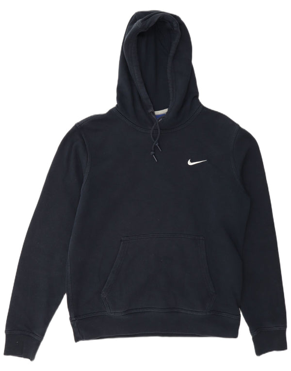Nike Dame Hættetrøje UK 14 Medium Navyblå Bomuld