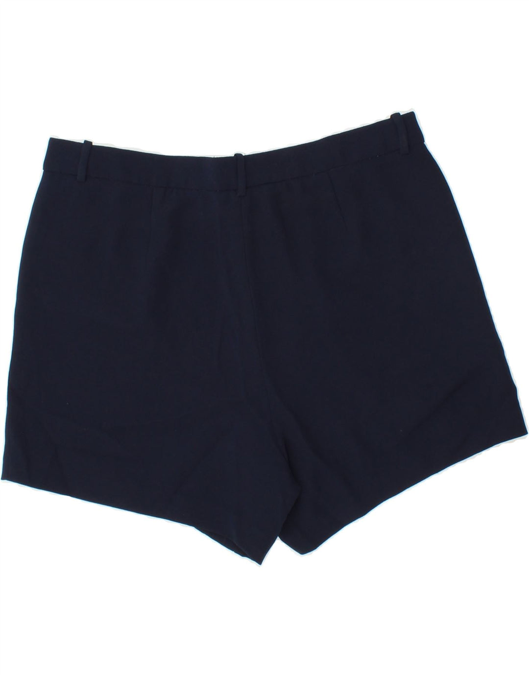 J. CREW Womens Pegged Chino Shorts US 12 Large W34 Navy Blue Polyester Vintage J. Crew and Second-Hand J. Crew from Messina Hembry 