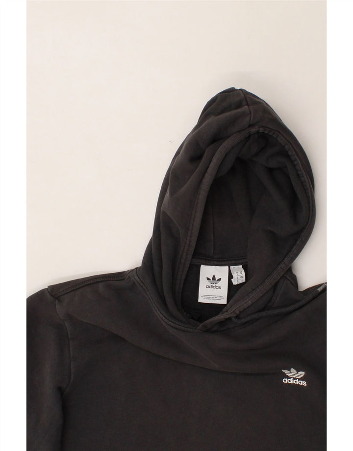 ADIDAS Mens Hoodie Jumper Medium Black Cotton Vintage Adidas and Second-Hand Adidas from Messina Hembry 
