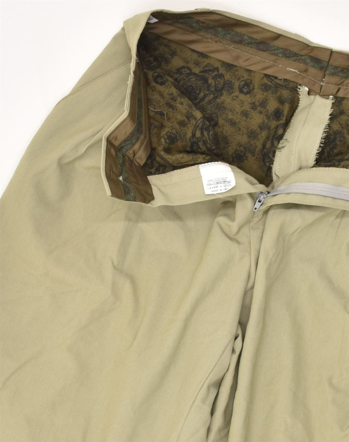 VINTAGE Womens High Waist Pegged Chino Trousers IT 46 Large W28 L27 Beige | Vintage Vintage | Thrift | Second-Hand Vintage | Used Clothing | Messina Hembry 