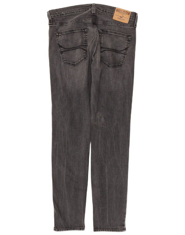 Hollister Mens Super Skinny Jeans W32 L32 Cinza Algodão