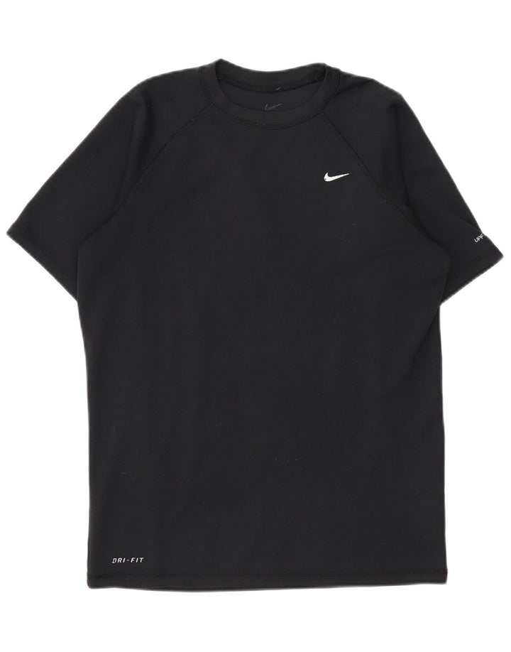 Nike Herren Dri Fit T-Shirt Top Small Schwarz Polyester