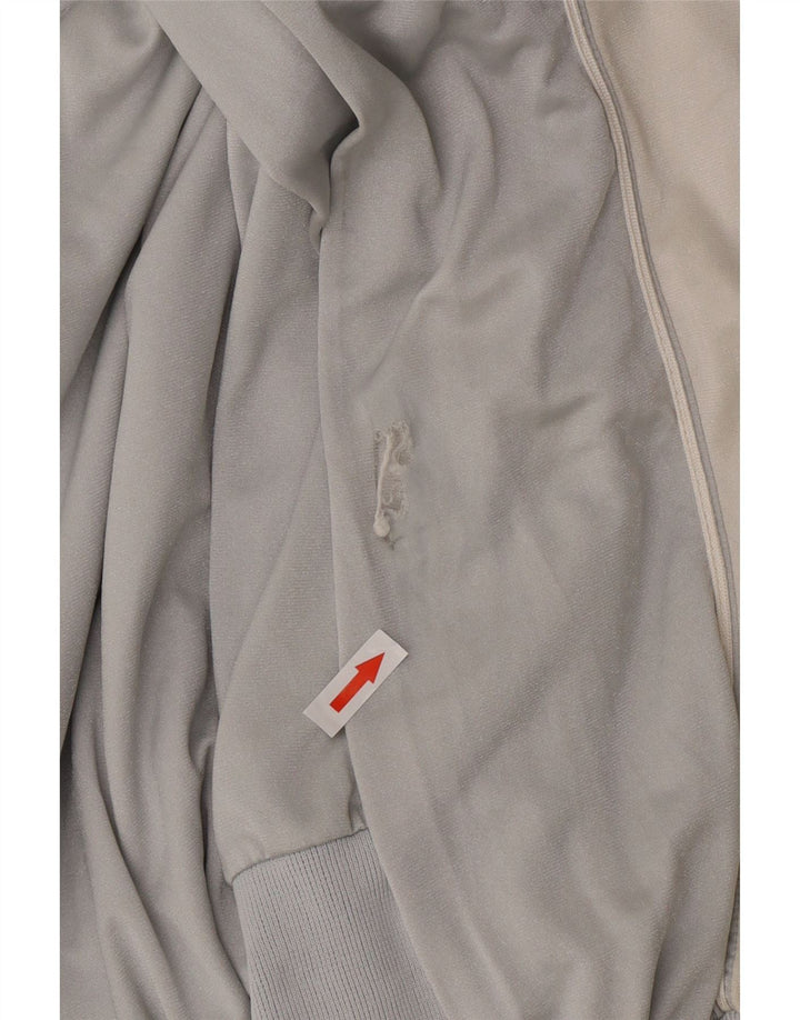 Ellesse Mens Tracksuit Top Jacket IT 54 XL Grey Colourblock Polyester