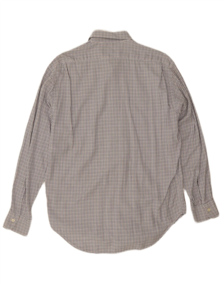 Henry Cottons Herreskjorte Størrelse 39 15 1/2 Medium Grå Gingham