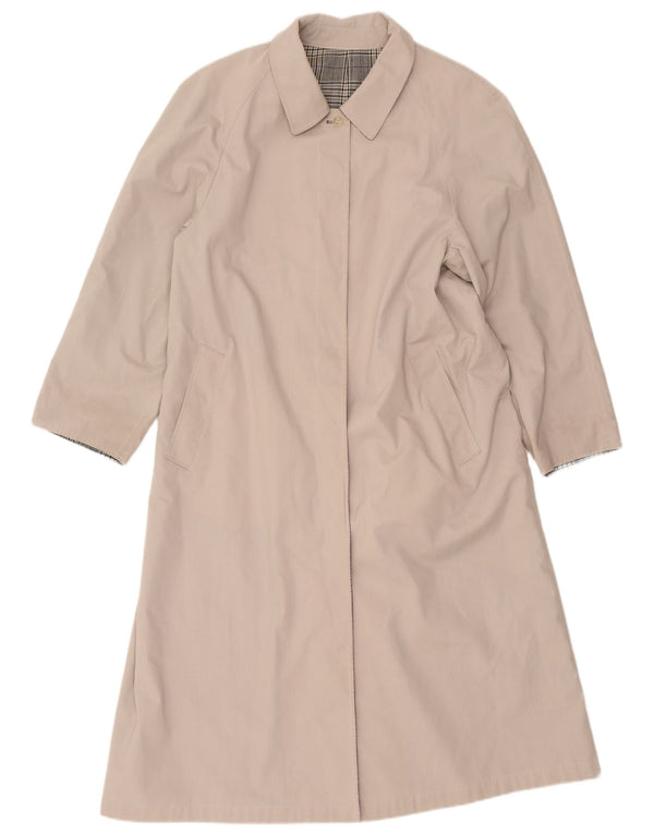 Vintage vendbar overfrakke til kvinder UK 12 Medium Beige