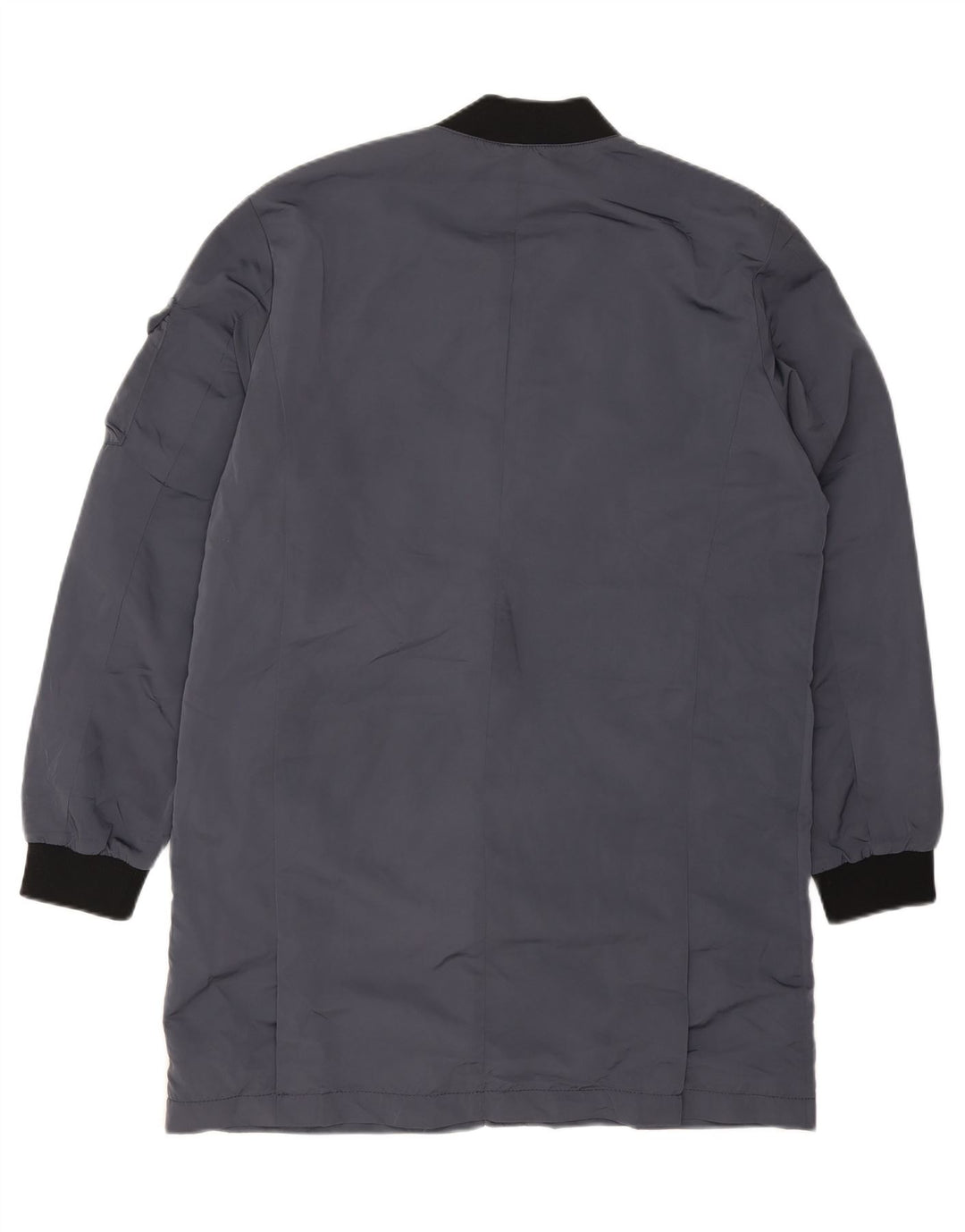 ZARA Mens Bomber Jacket UK 40 Large Navy Blue Polyester Vintage Zara and Second-Hand Zara from Messina Hembry 