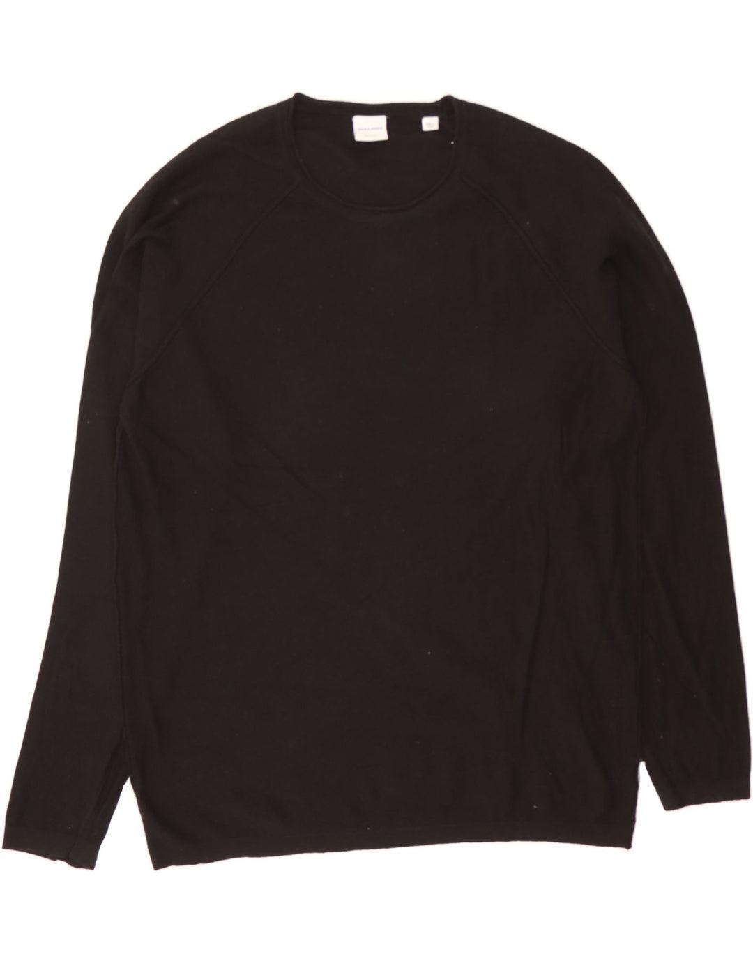 JACK & JONES Mens Crew Neck Jumper Sweater Large Black Vintage Jack & Jones and Second-Hand Jack & Jones from Messina Hembry 