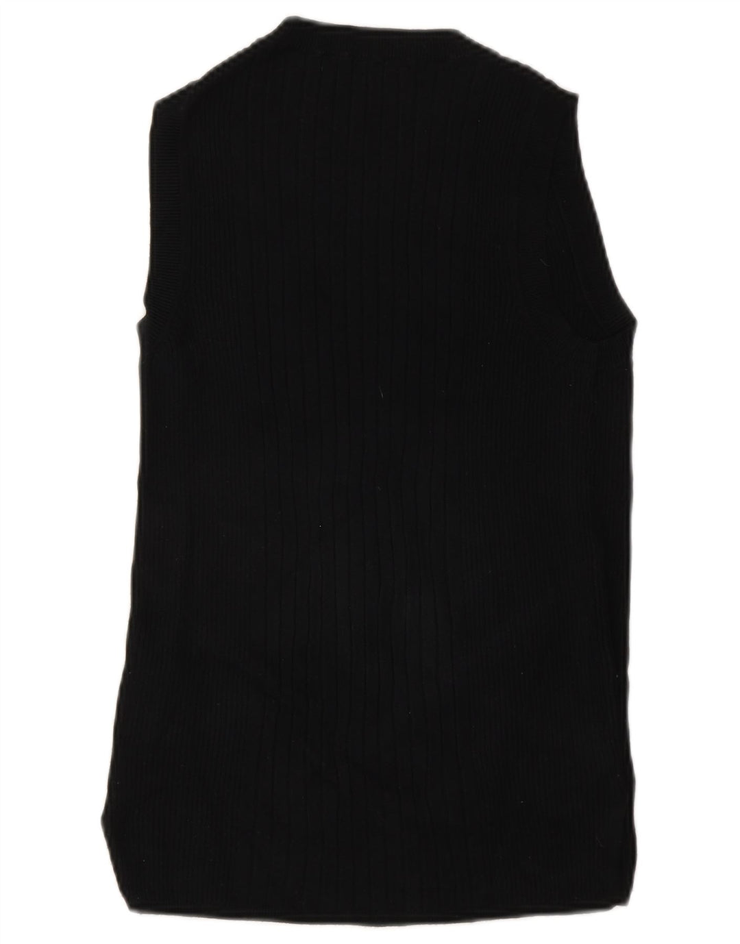 Marks & Spencer Womens Vest Top UK 14 Medium Black Viscose