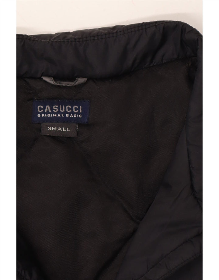 CASUCCI Womens Windbreaker Coat UK 10 Small Black Polyamide Vintage Casucci and Second-Hand Casucci from Messina Hembry 