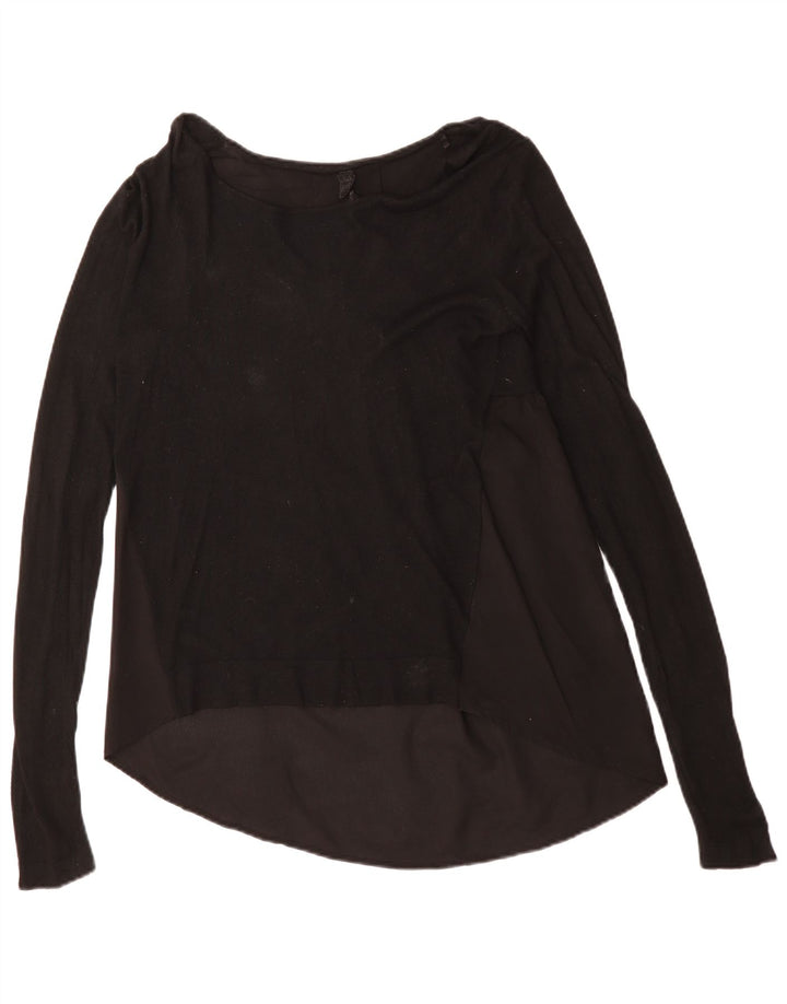 Guess Damen Blusentop UK 14 Medium Schwarz