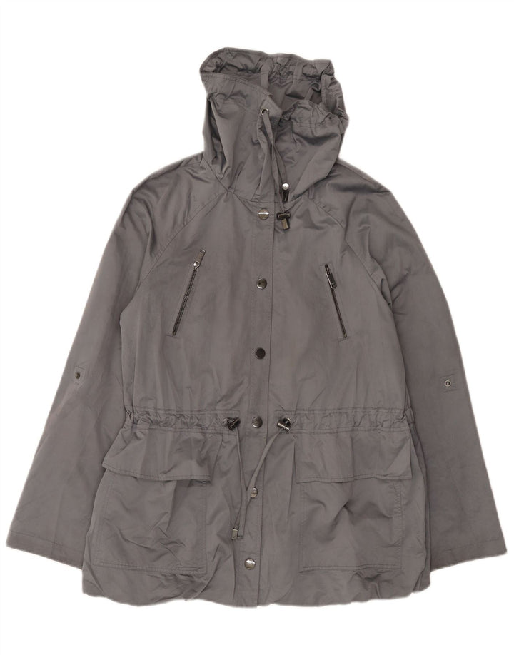 MINT VELVET Womens Oversized Utility Jacket UK 10 Small  Grey Polyester