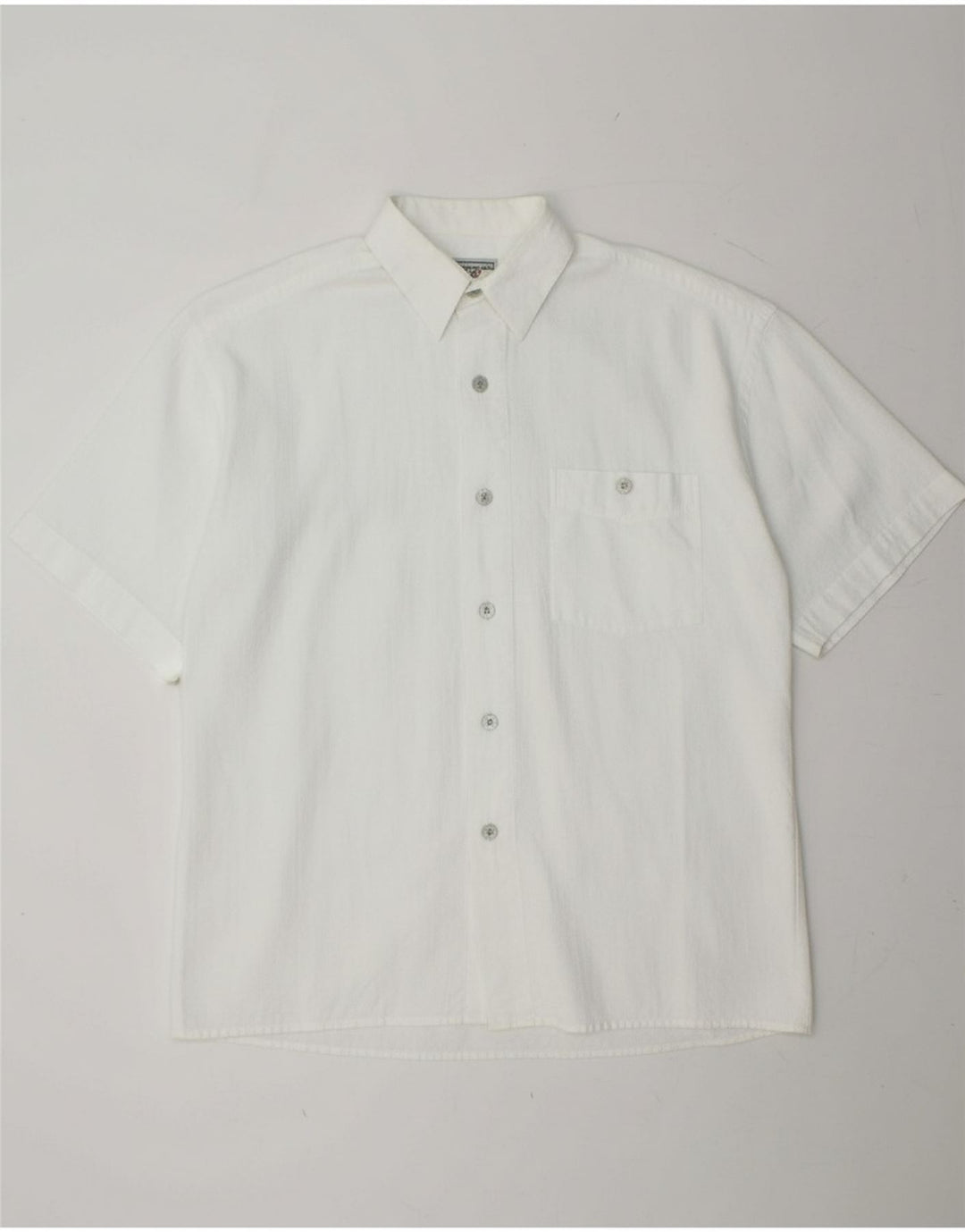 RUDNICK Mens Short Sleeve Shirt Size 40 Medium White