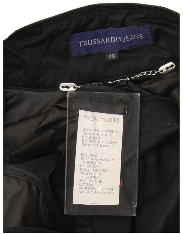 Giacca Militare Donna Trussardi Jeans IT 48 XL Poliestere Nero