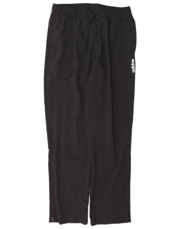 Adidas Mens Tracksuit Trousers Medium Black Polyester