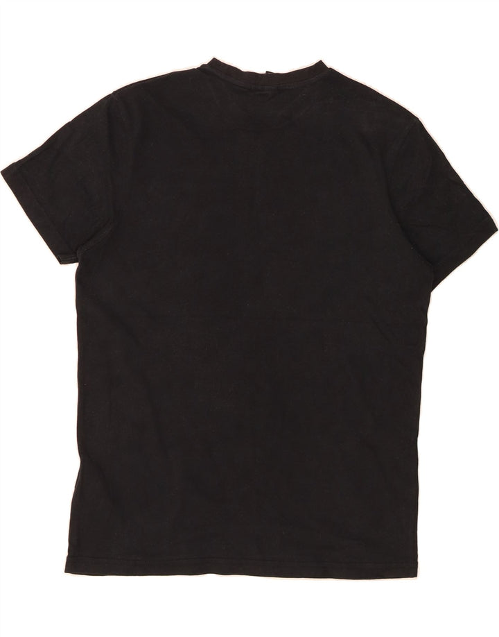 ELLESSE Mens Graphic T-Shirt Top Medium Black Cotton Vintage Ellesse and Second-Hand Ellesse from Messina Hembry 