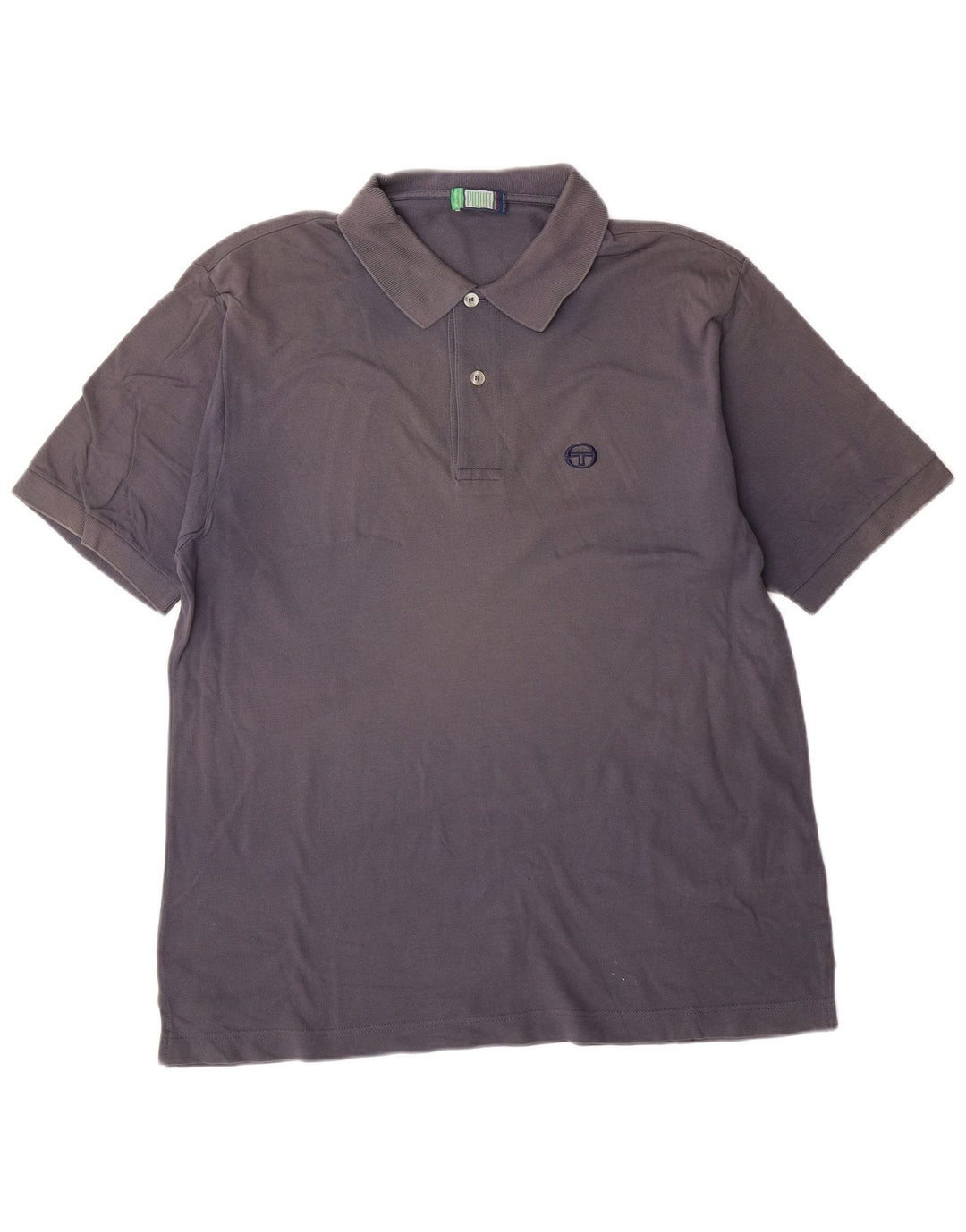 SERGIO TACCHINI Mens Polo Shirt IT 50 Medium Navy Blue
