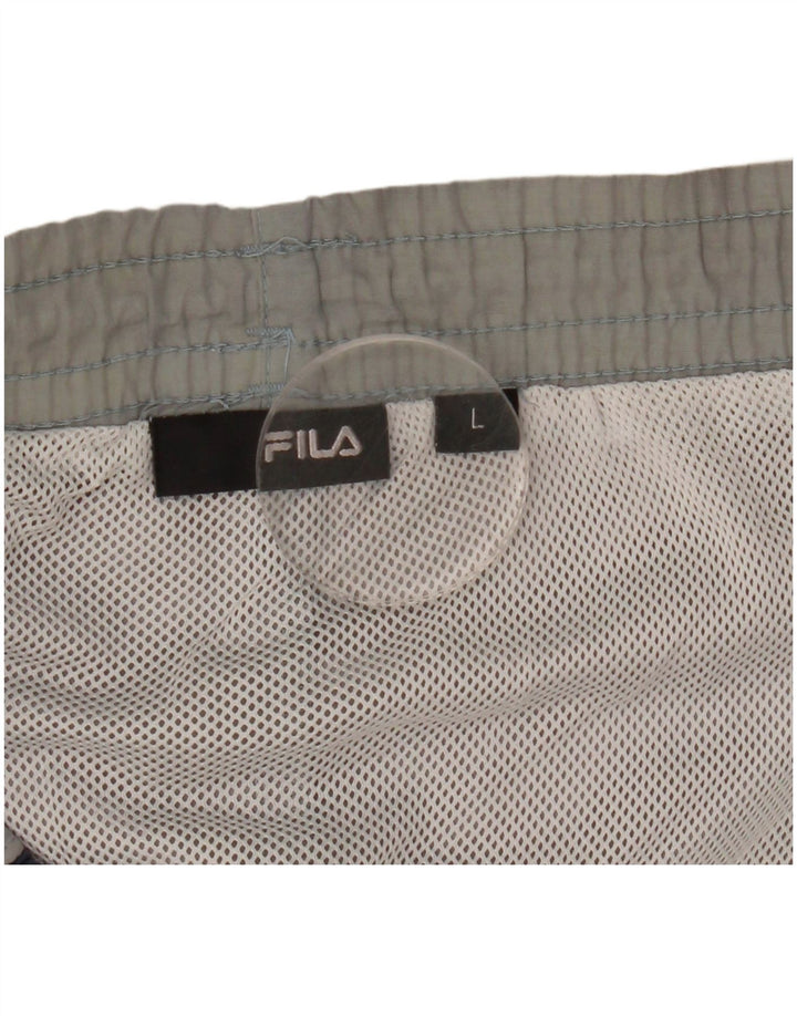 Pantaloncini sportivi grafici da uomo Fila Large Grey Colourblock