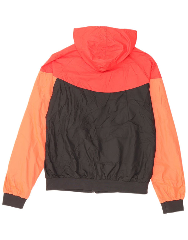 Nike Damen Wanderres FC Kapuzen-Regenjacke UK 16 Large Black Colourblock