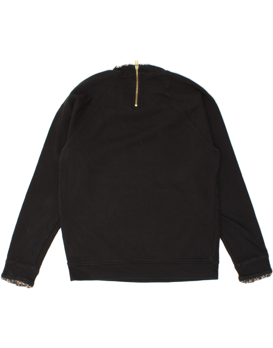 J. CREW Womens Sweatshirt Jumper UK 14 Medium Black Cotton Vintage J. Crew and Second-Hand J. Crew from Messina Hembry 