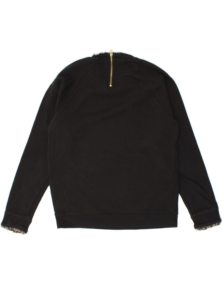 J. CREW Womens Sweatshirt Jumper UK 14 Medium Black Cotton Vintage J. Crew and Second-Hand J. Crew from Messina Hembry 