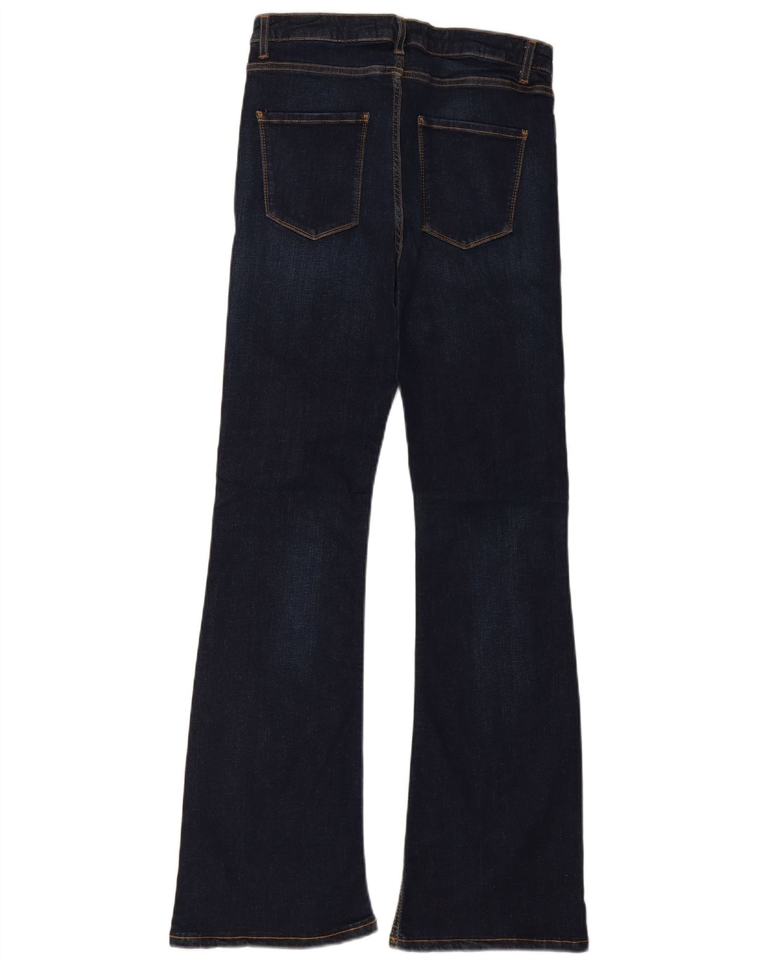 Zara Womens Slim Flared Jeans EU 40 Medium W30 L32 Navy Blue Cotton