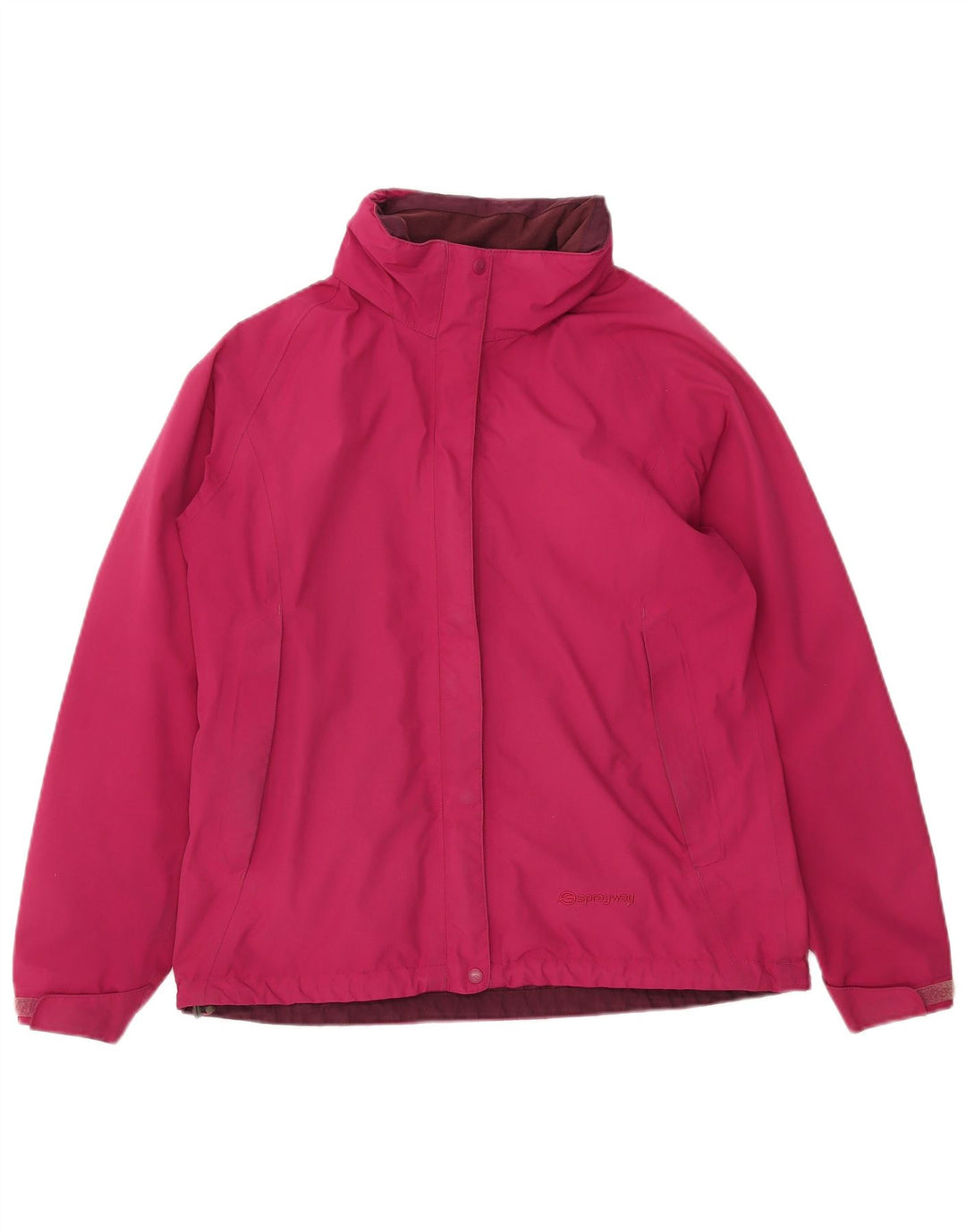 Giacca antipioggia con cappuccio da donna Sprayway UK 12 Poliestere rosa medio