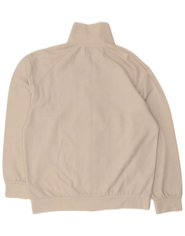 Levi's Mens Tracksuit Top Jacket Medium Off White Cotton
