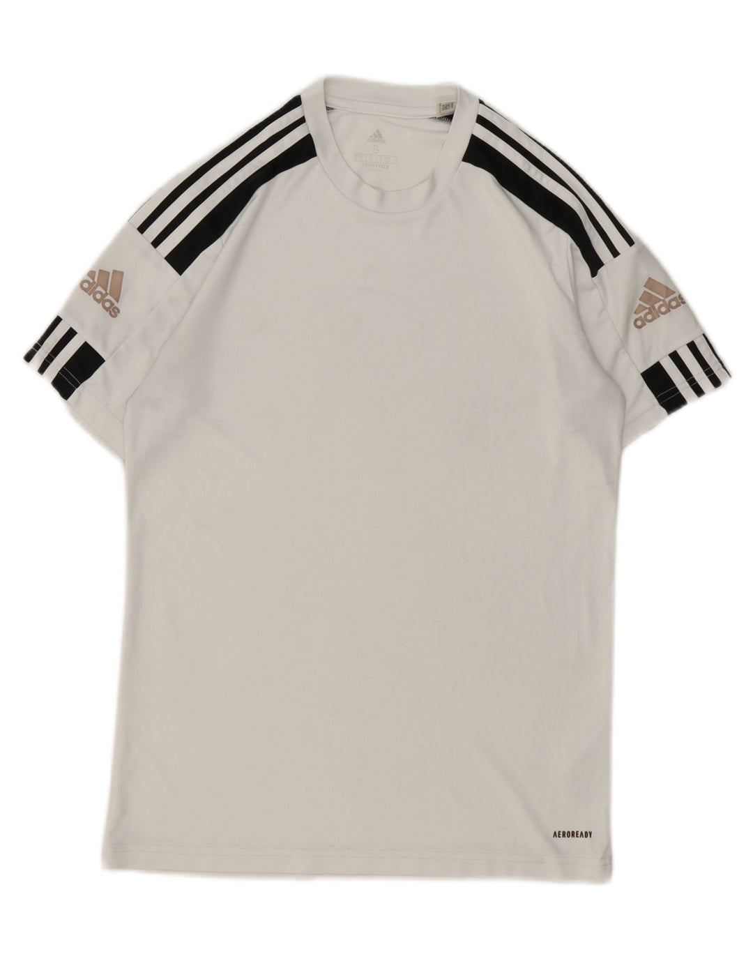 ADIDAS Mens Aeroready T-Shirt Top Small White Polyester Vintage Adidas and Second-Hand Adidas from Messina Hembry 