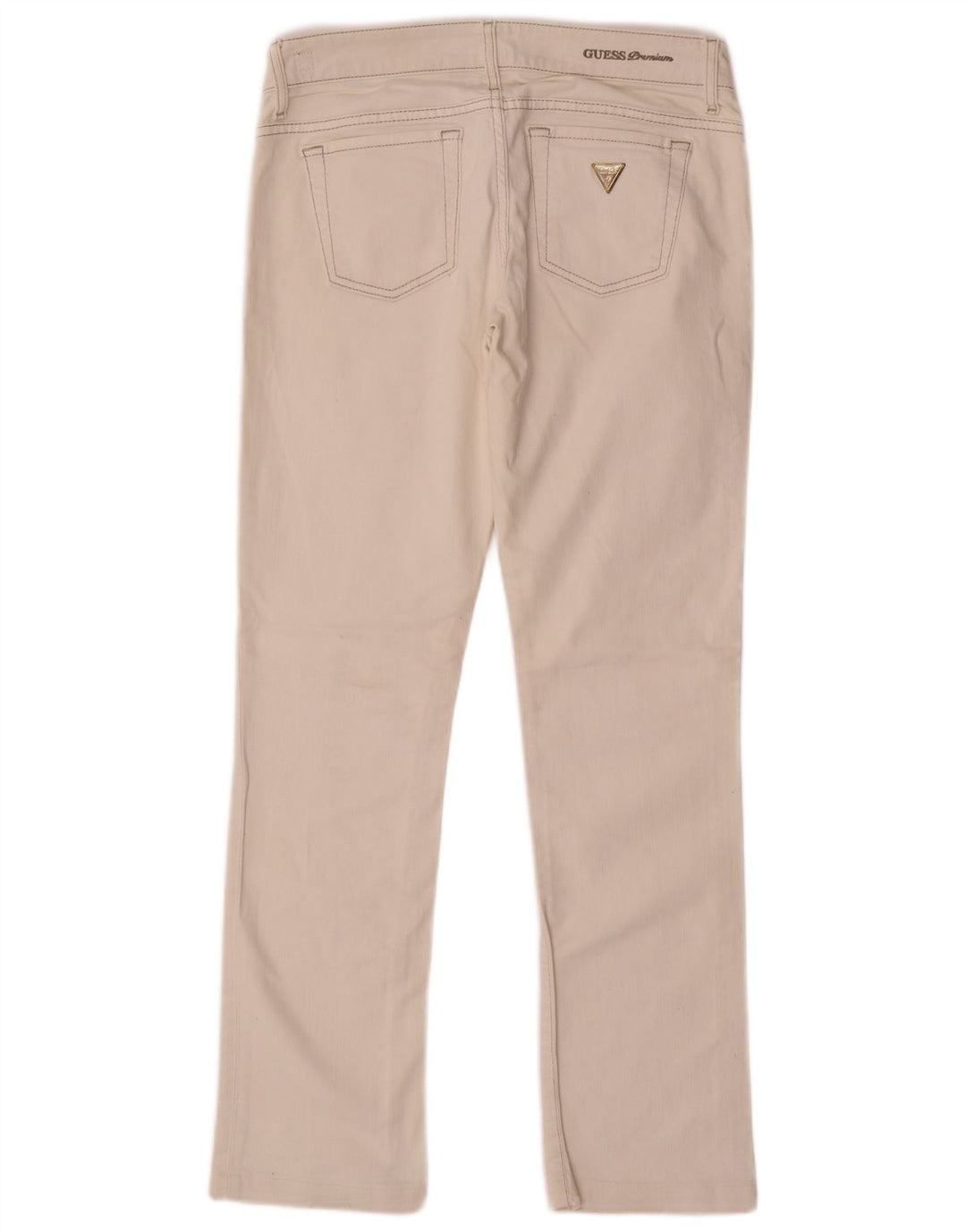 Guess Dame Stretch Slim Jeans W27 L28 Hvid Bomuld