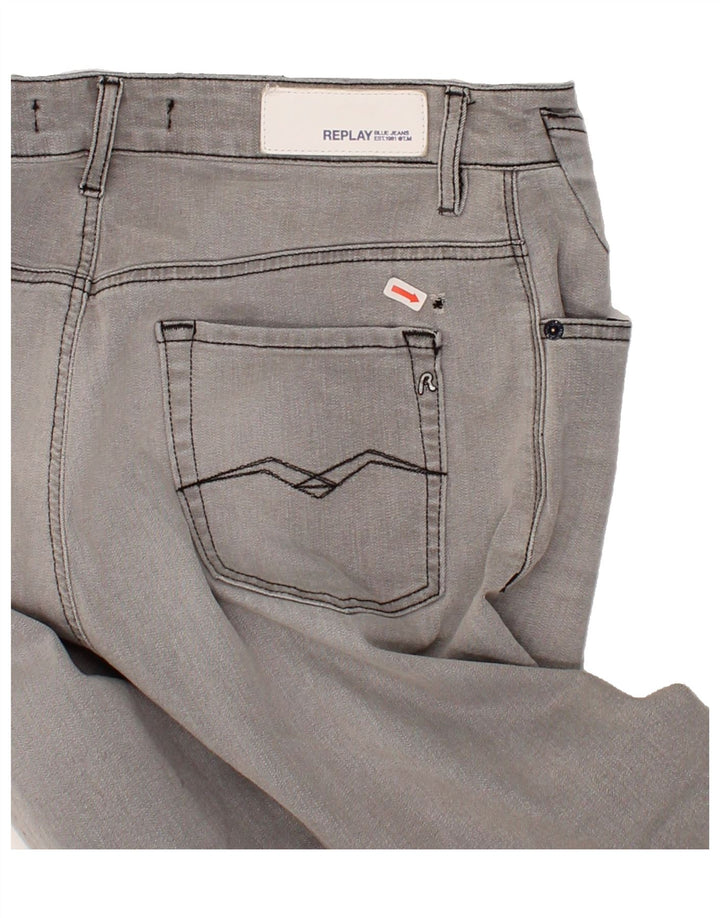 REPLAY Womens Slim Jeans W27 L28 Grey Cotton Vintage Replay and Second-Hand Replay from Messina Hembry 