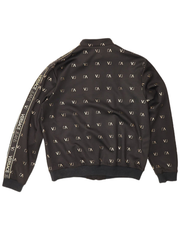 Giacca sportiva da uomo con grafica Versace XL nera in poliestere