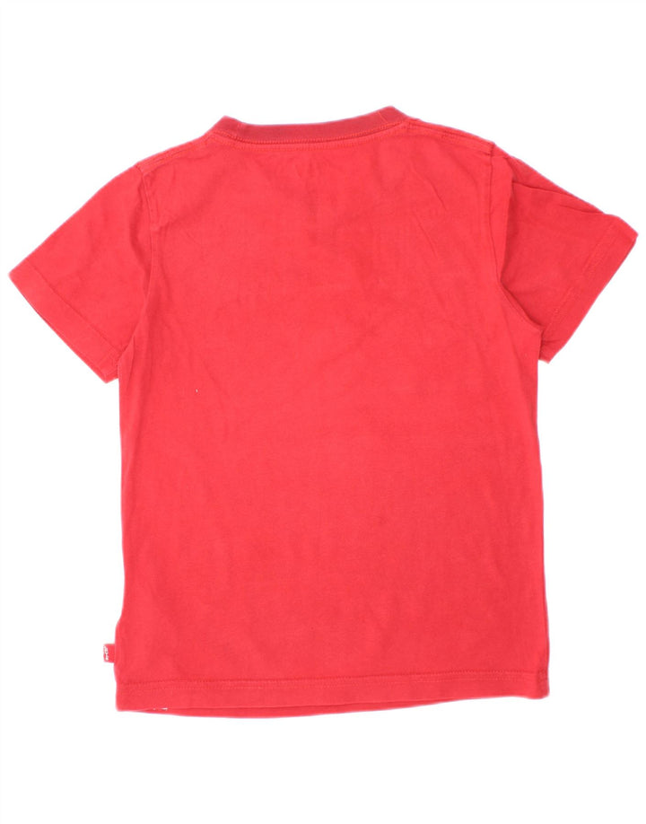 Levi's Boys Graphic T-Shirt Top 5-6 Years Red Cotton