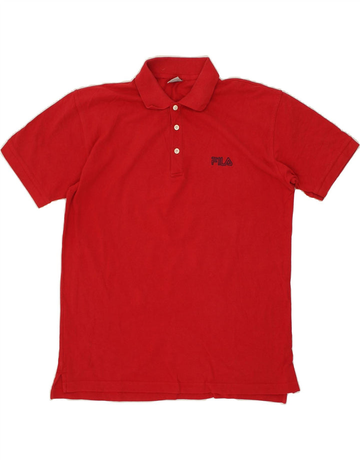 FILA Mens Polo Shirt IT 52/54 Large Red Vintage Fila and Second-Hand Fila from Messina Hembry 