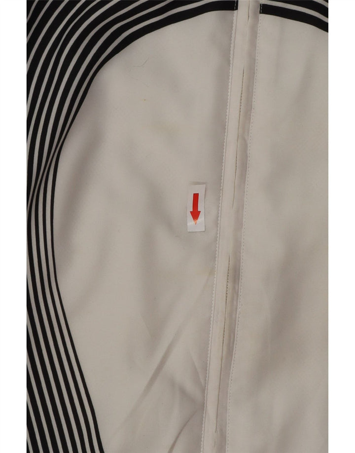 Adidas Mens Tracksuit Top Jacket UK 42/43 Large Black Colourblock Polyester