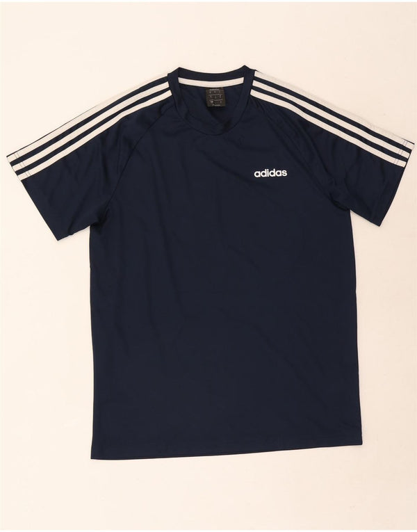Ανδρικό T-Shirt Climalite Adidas Top Medium Navy Blue Polyester